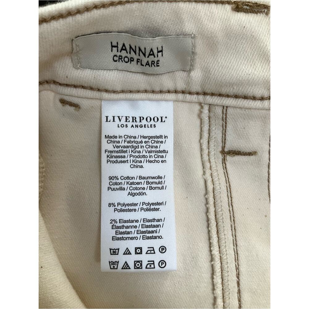Liverpool Womens Hannah Crop Flare Utility Pants Size 12 NWT - Picture 11 of 11
